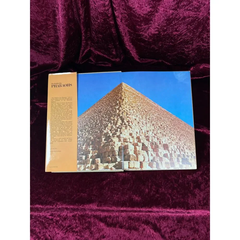 Vintage Hardcover Coffee Table Book – The World of the Pharaohs H. Stierlin 1978